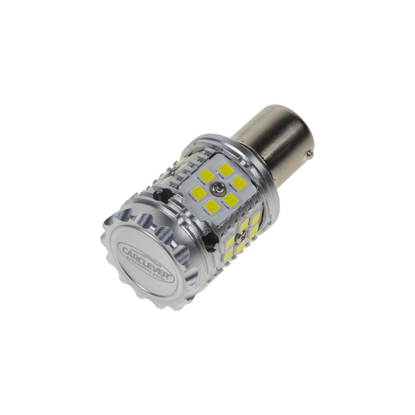 LED BA15s bílá, CAN-Bus, 12-24V, 30LED/3030SMD