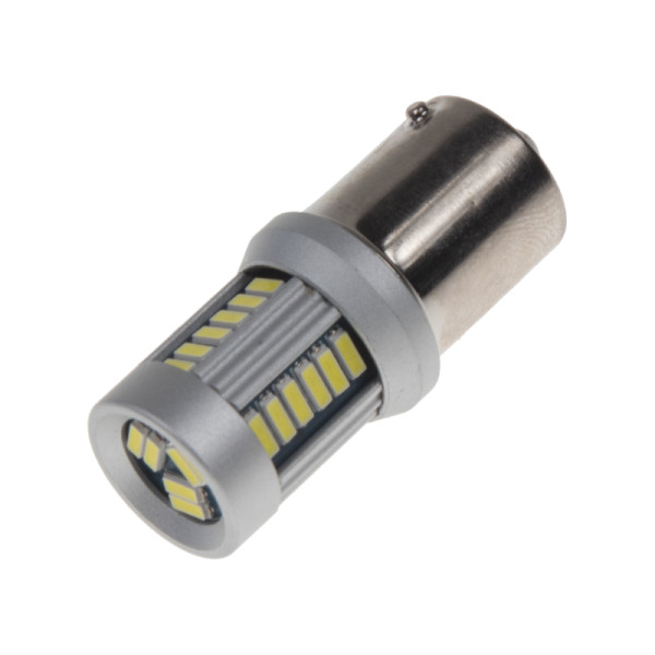 LED BAU15s bílá, 12-24V, 30LED/4014SMD