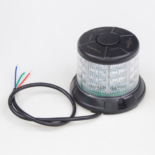 LED maják 12-24V 64LED červený, pevná montáž, 85x112mm