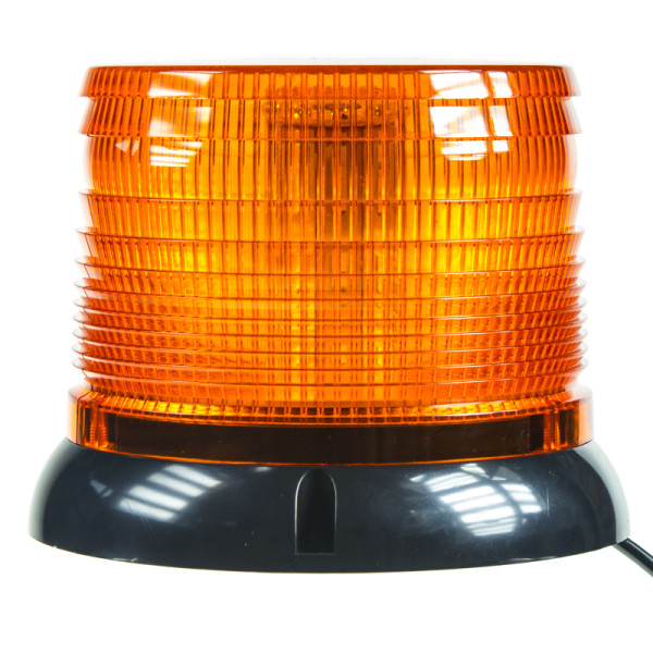 LED maják, 12-24V, oranžový magnet, homologace ECE R10