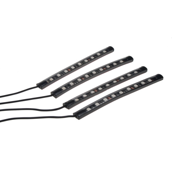 LED podsvětlení vnitřní/vnější RGB 12V, IR, 4 pásky