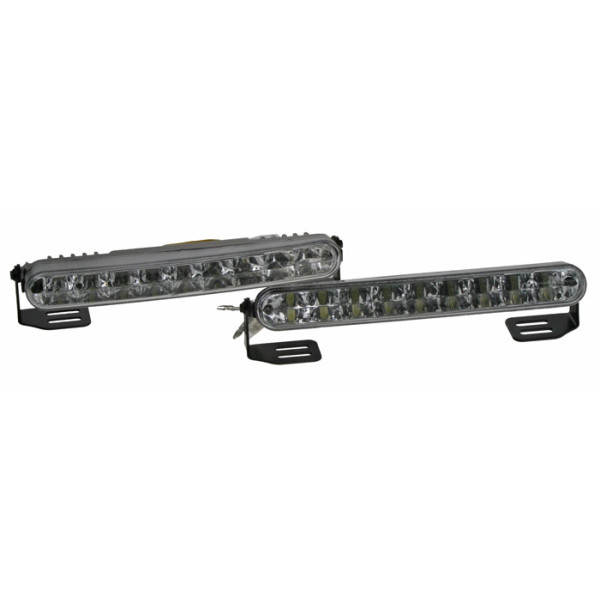 LED světla pro denní svícení, 182x24mm, ECE