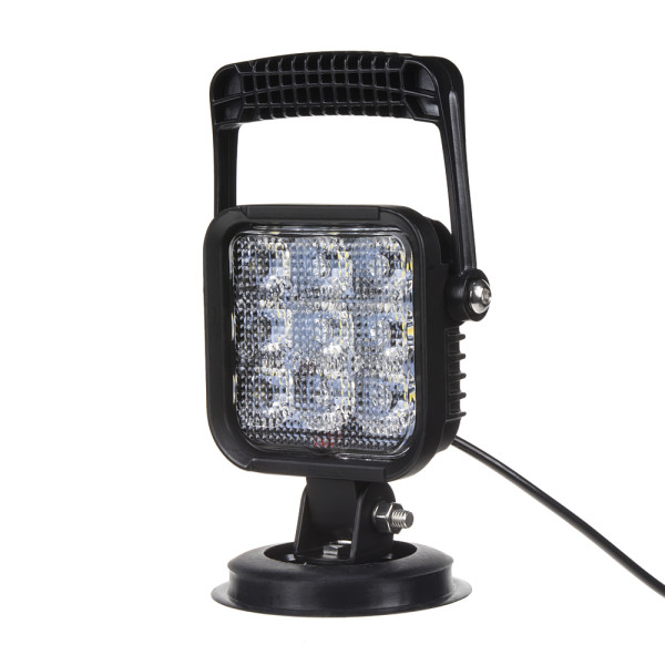 LED světlo s magnetem 12V, 9x1W, 170x105x80mm, ECE R10