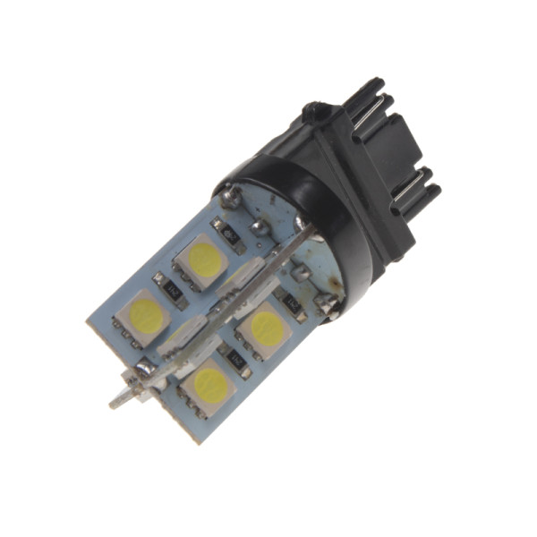 LED T20 (3157) bílá, 12V, 16LED/3SMD