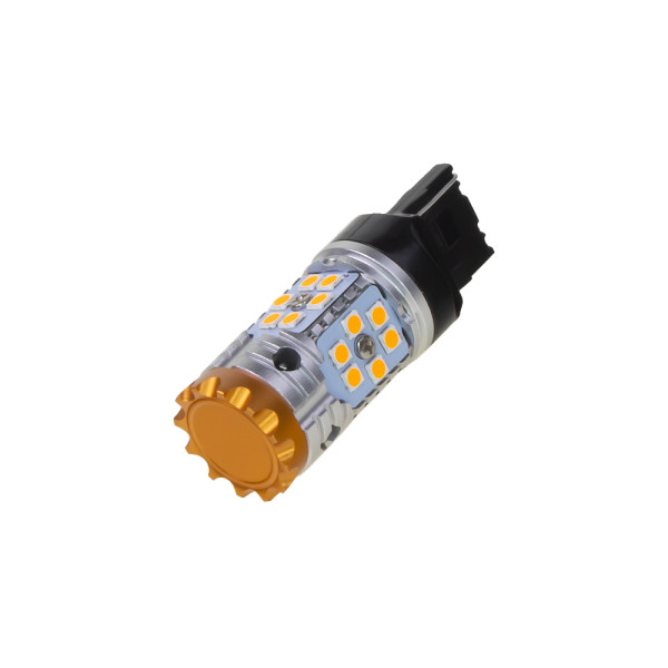 LED T20 (7440) oranžová, CAN-Bus, 12-24V, 24LED/3030SMD