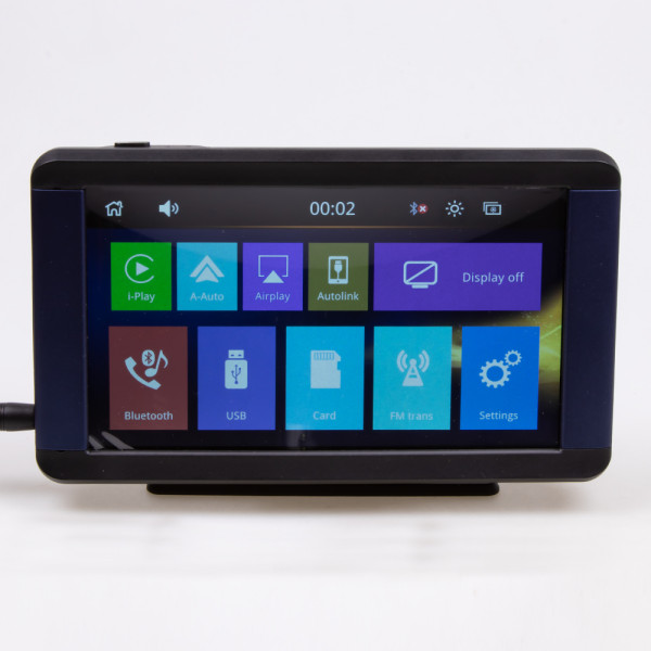 Monitor 7" s Apple CarPlay,Android auto,Mirror link,Bluetooth,micro SD,USB, vstup park.kam