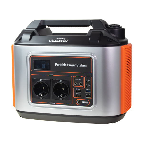 Nabíjecí stanice CARCLEVER - powerbanka, 135.000mAh, AC-500W