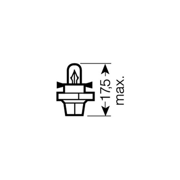 OSRAM 12V BX8,4d 2W standard (10ks)