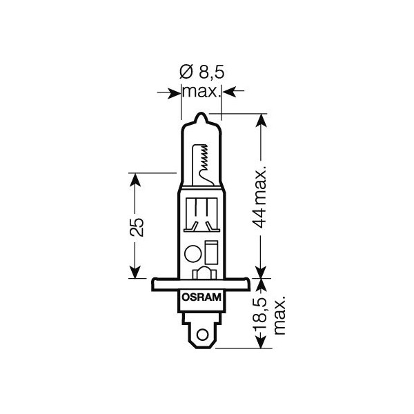 OSRAM 24V H1 70W standard (1ks)