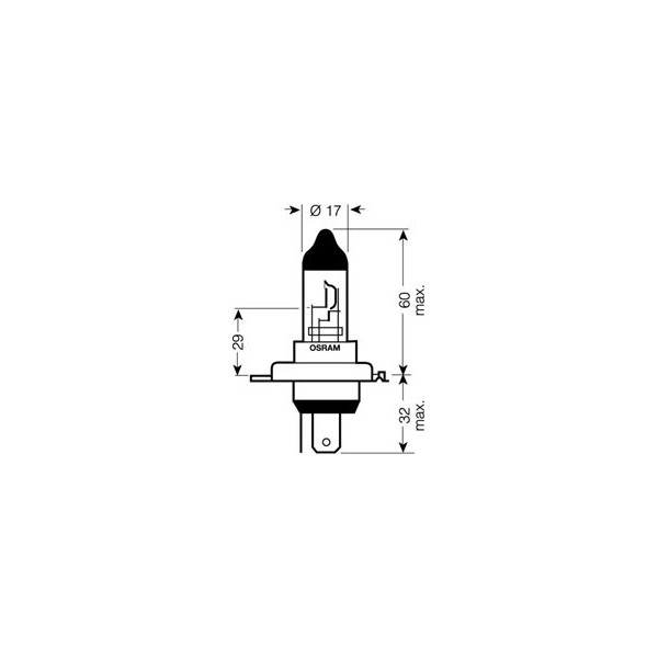 OSRAM 24V H4 75/70W standard (1ks)