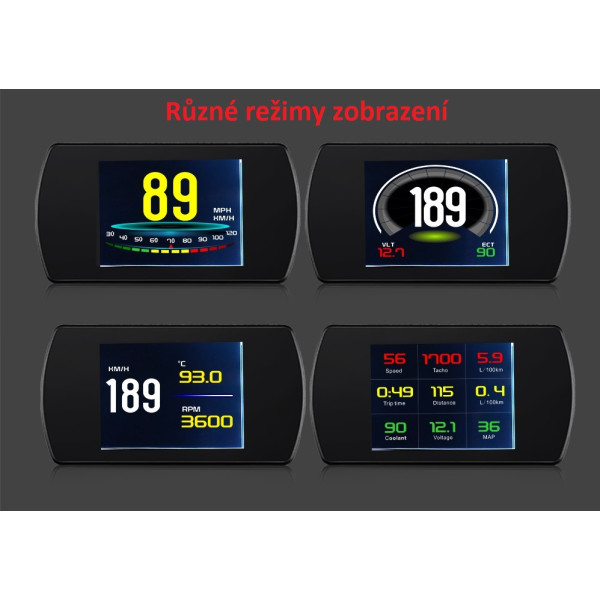 Palubní DISPLEJ  3" LCD, OBDII, FULL