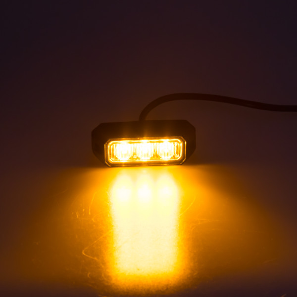 PREDATOR 3x3W LED, 12-24V, oranžový, ECE R10