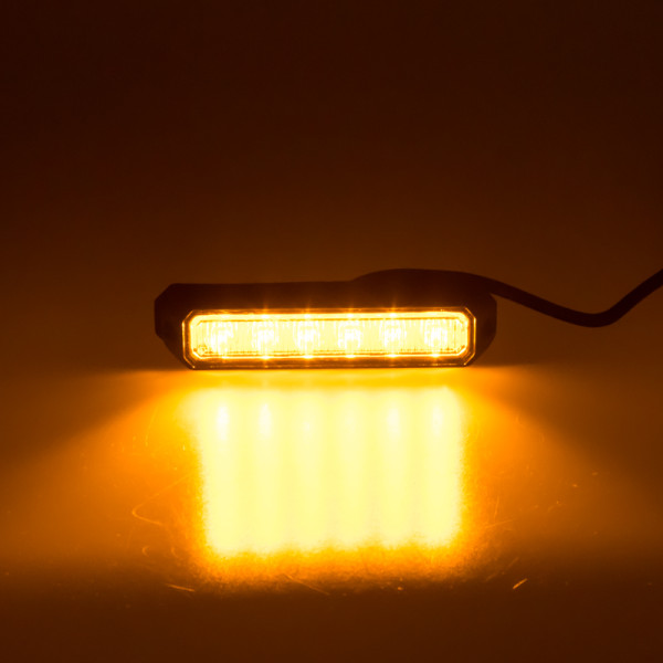 PREDATOR 6x3W LED, 12-24V, oranžový, ECE R65