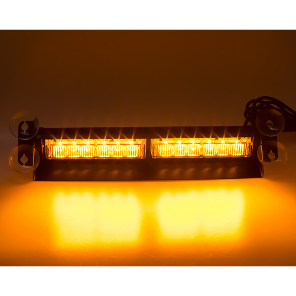 PREDATOR LED vnitřní, 12x3W, 12-24V, oranžový, 356mm, ECE R10