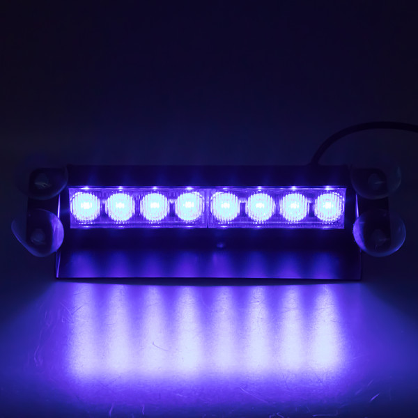 PREDATOR LED vnitřní, 8x3W, 12-24V, modrý, 233mm