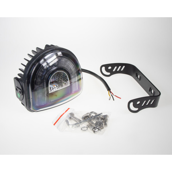 PROFI LED výstražné světlo-oblouk 10-80V červené, 138x126mm