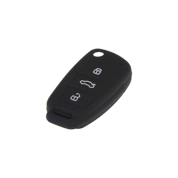 Silikonový obal pro klíč Audi 3-tlačítkový, černý
