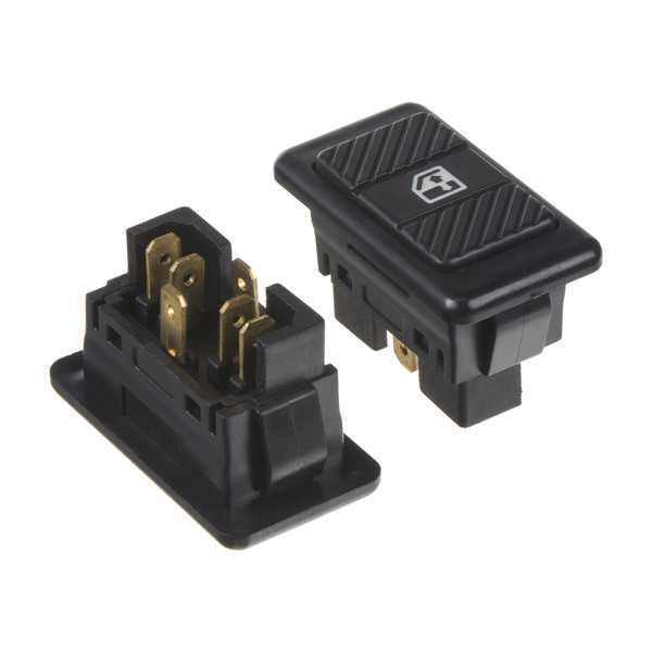 Univerzální spínač pro sam. montáž design "Mercedes"