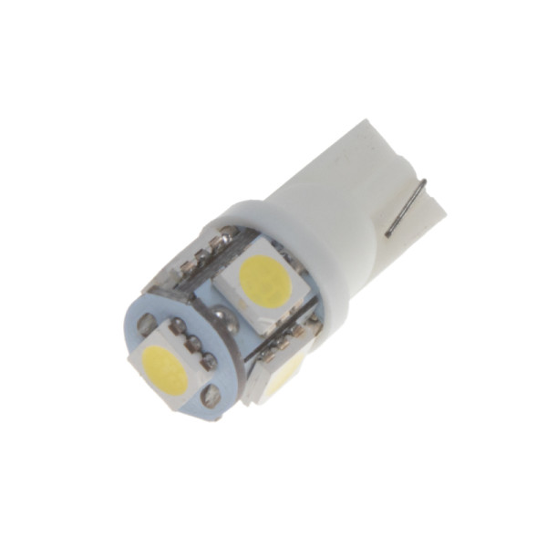 x LED T10 bílá, 12V, 5LED/3SMD
