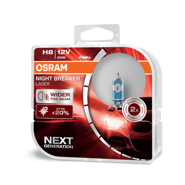 x OSRAM 12V H8 35W night breaker laser (2ks) Duo-box