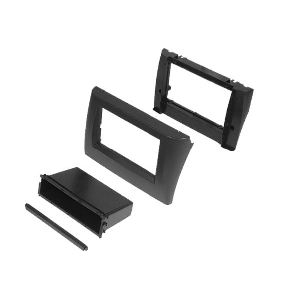 Redukcia uchytenia autorádia - FIAT Stilo (od 2001->)_2 x 1-DIN (Antracit)