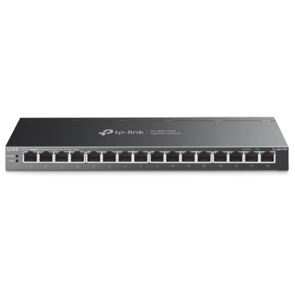 SWITCH POE 16xPoE+2x10/100/1000Mbps_Max.120W do 250m - TP-LINK TL-SG116P