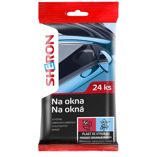 Utierky čistiace na sklo - SHERON (24ks)