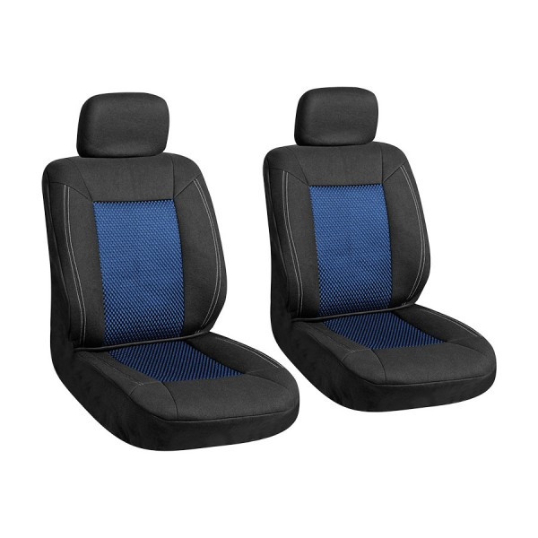 Poťahy - UNI_2ks predných sedadiel - čierno/modré - 1389