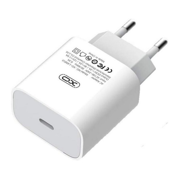 Sieťová nabíjačka - 230V_1xUSB-C_5V_3.0A_18W_Quick Charge_BIELA - XO L40
