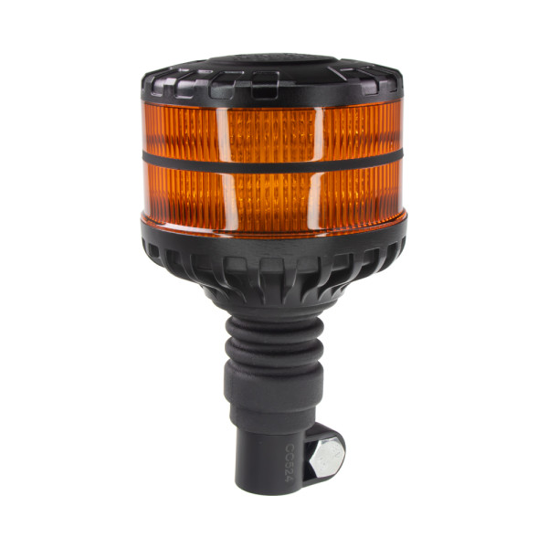 LED maják, 12-24V, 16xLED oranžový, na držák, ECE R65