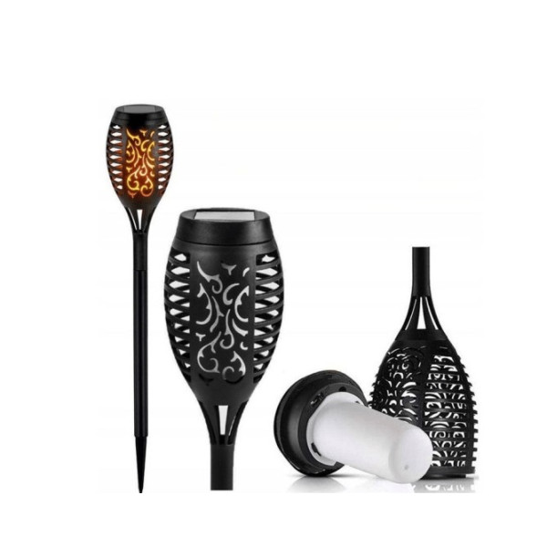 Svietidlo záhradné solárne - PLAMEŇ_2700K_40cm_IP44