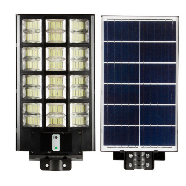 Svietidlo solárne záhradné na tyč 43-50mm_LED_1200W_6400K_120°_IP65_680x345mm + DO_čierne - HOROZ HL0740091200