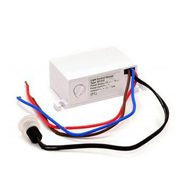 Súmrakový spínač vonkajší s čidlom_2300W_3–50 Lux_IP44 - STARLUX ST312