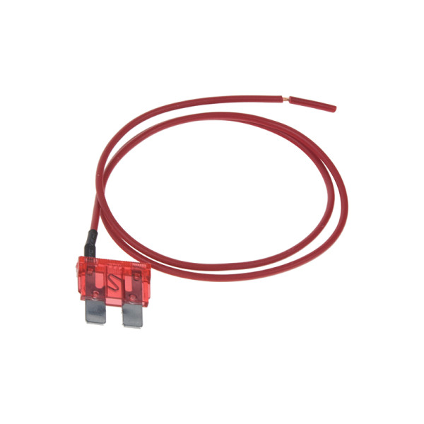 Autopoistka nožová KLASIK_10A_19 x 20mm_Červená + cca 15cm kábel