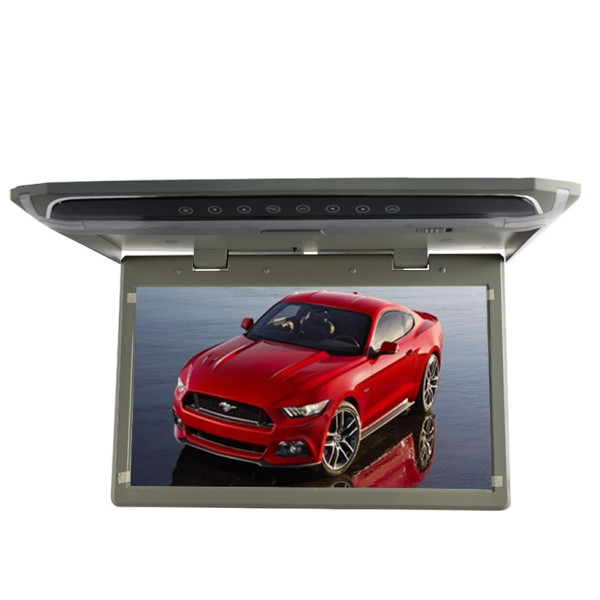 Stropní LCD monitor 12,1" šedý s HDMI/microSD/IR/FM, ultra tenký