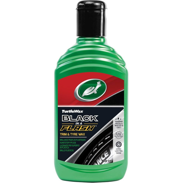 Oživovač plastov - Turtle Wax - BLACK IN A FLASH 300ml
