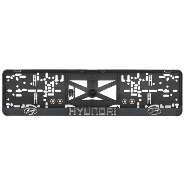 Podložky pod ŠPZ - Plastová_čierna - HYUNDAI s 3D reliéfom (2ks)