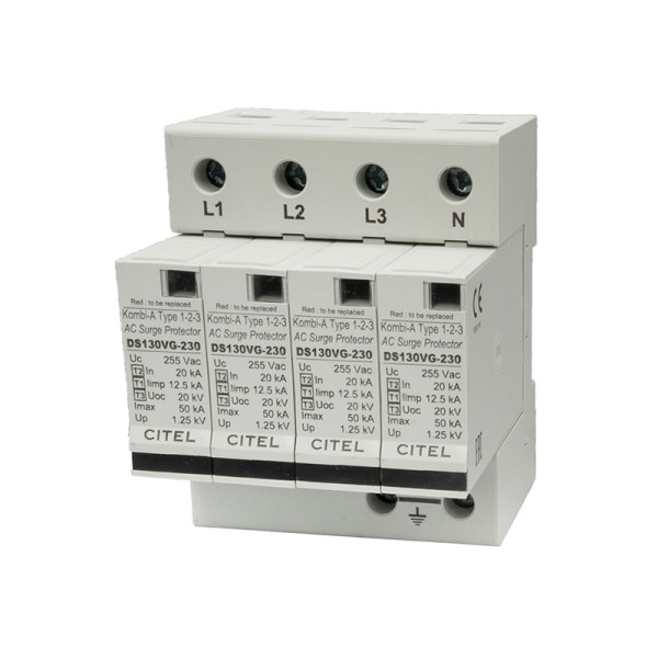 Istič - CITEL - Zvodič prepätia B+C+D_3P+NPE_12,5kA - DS134VGS-230/G_CTI