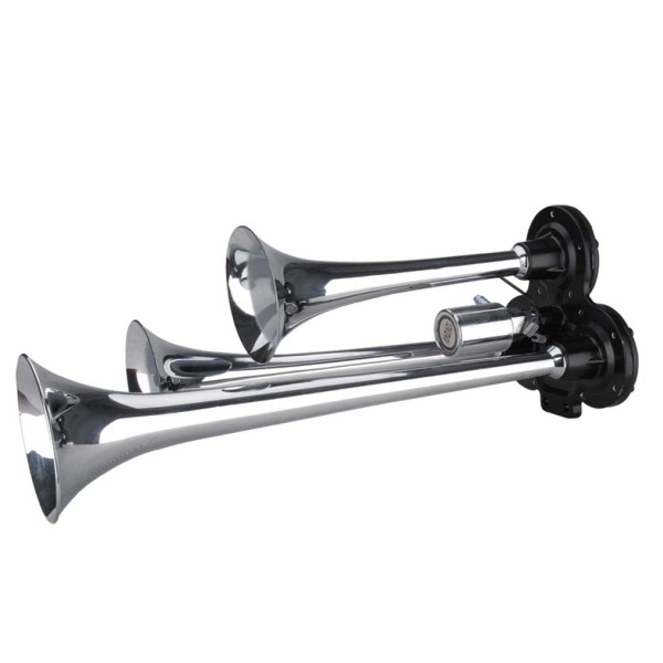 3-tónová fanfára 290mm, chromová, bez kompresoru