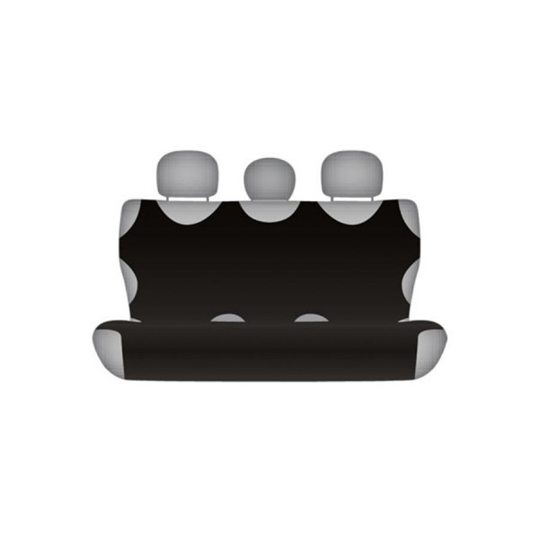 Poťahy - tričká na 2ks zadných sedadiel - Čierne