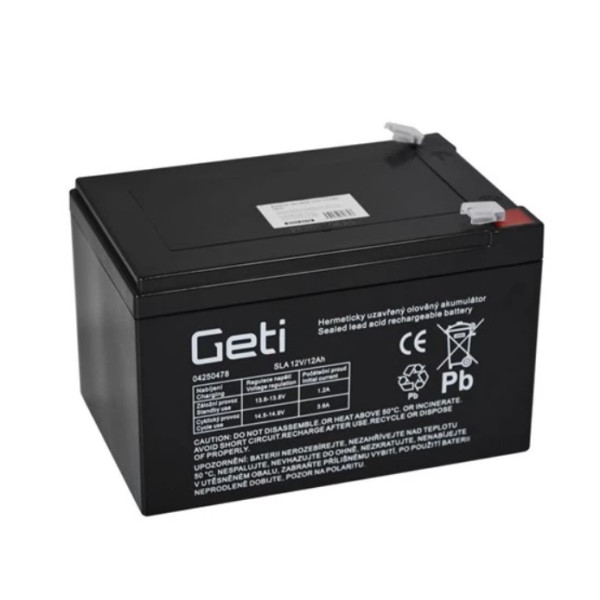 Akumulátor 12V / 12Ah - GETI 151 x 99 x 95 mm