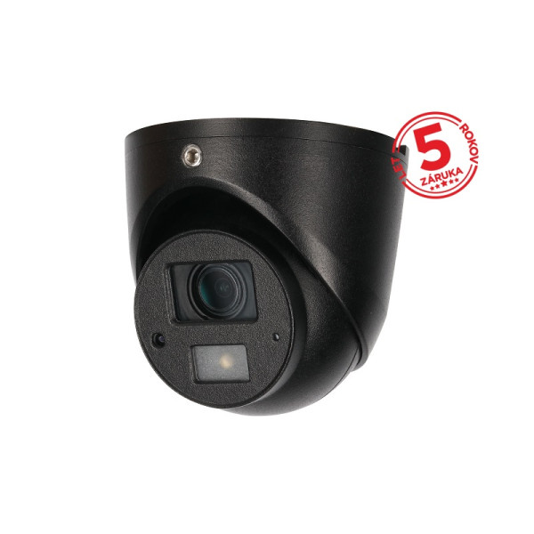 CCTV Kamera IP DOME_2MPx_2,8mm/101°_0,02Lux_IR20m_Mikrofón_H.265+_ČIERNA; IP67 - HAC-HDW3200G-0280B