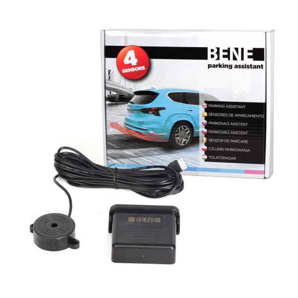 Parkovacie snímače 4-senzorové_ČIERNE_Akustické - BENE 404 (Zadné)