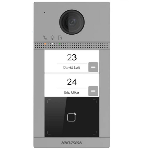 VRÁTNIK - HIKVISION IP WIFI_Dverná jednotka 2x Tlačidlo s čítačkou RFID 2MPx_POE - DS-KV8213-WME1(C)