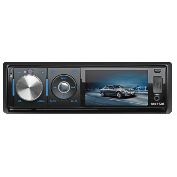 1DIN autorádio s 3" LCD/DVD/CD/USB/SD/AUX, dálkové ovládání