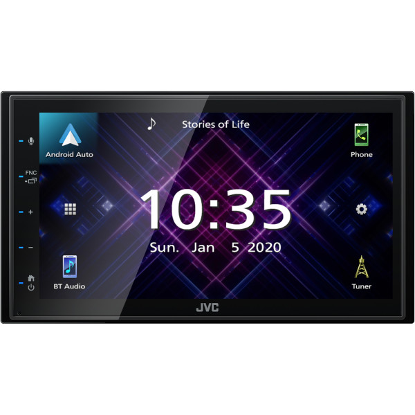 JVC 2DIN autorádio/6,8" displej/USB/AUX/Bluetooth/Apple CarPlay / Android Auto