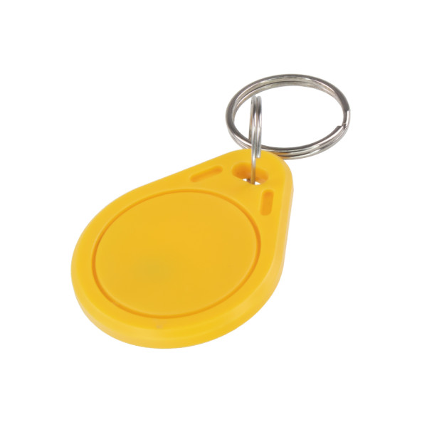 Čipový přívěšek RFID pro přístupové a zabezpečovací systémy 13,56MHz, žlutý
