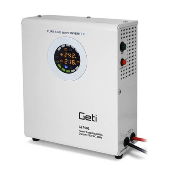 Zdroj záložný závesný 500W SINUS_12VDC / 230VAC_253x241x102mm - GETI GEP501