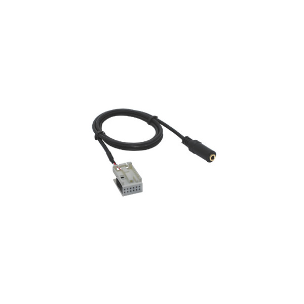 Adaptér - AUX AUDIO QUADLOCK 12-PIN -> JACK 3,5mm zdierka pre SEAT/ŠKODA/VW