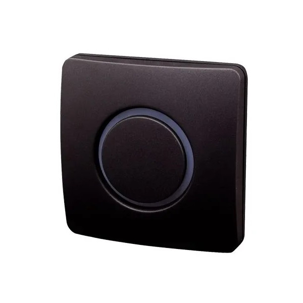 Zvonček - bezdôtový 230V_12V tlačidlo_Trojhlasný GONG_433,92MHz_80m_IP40_ANTRACIT - BZ10-5